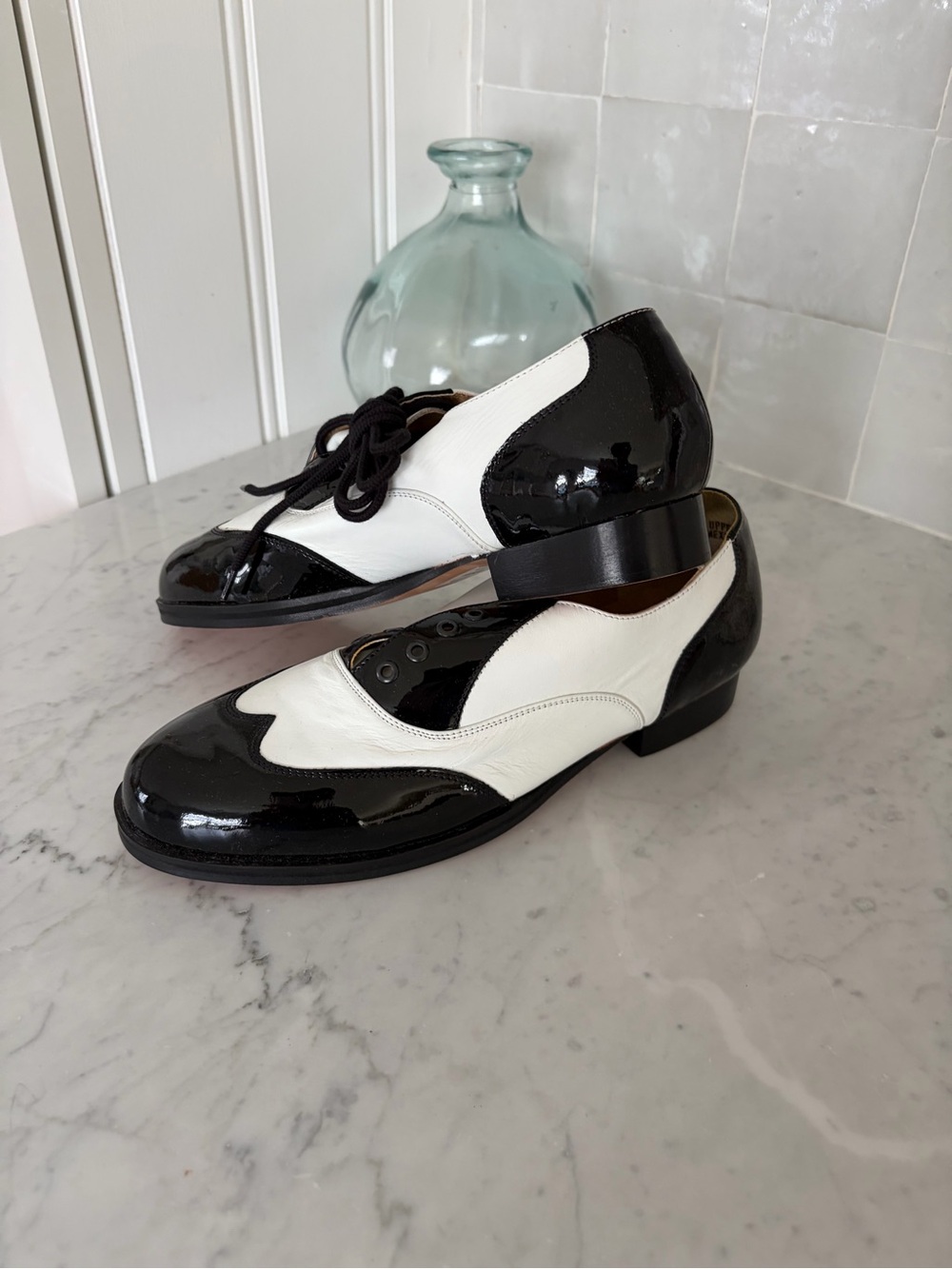 Spectator Shoes All Leather NWT Leo’s - Picture 4 of 4